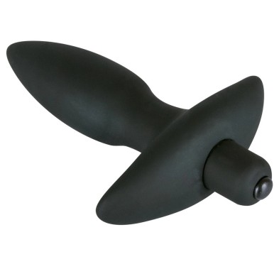 Wibrująca Wtyczka Analna Z Uchwytem Mała(13cm) - Black Velvets